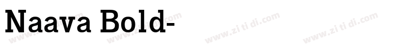 Naava Bold字体转换